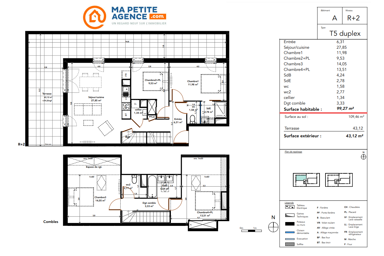 Appartement à vendre à Blanquefort 100 m² 379 000 &euro; | Ma Petite Agence