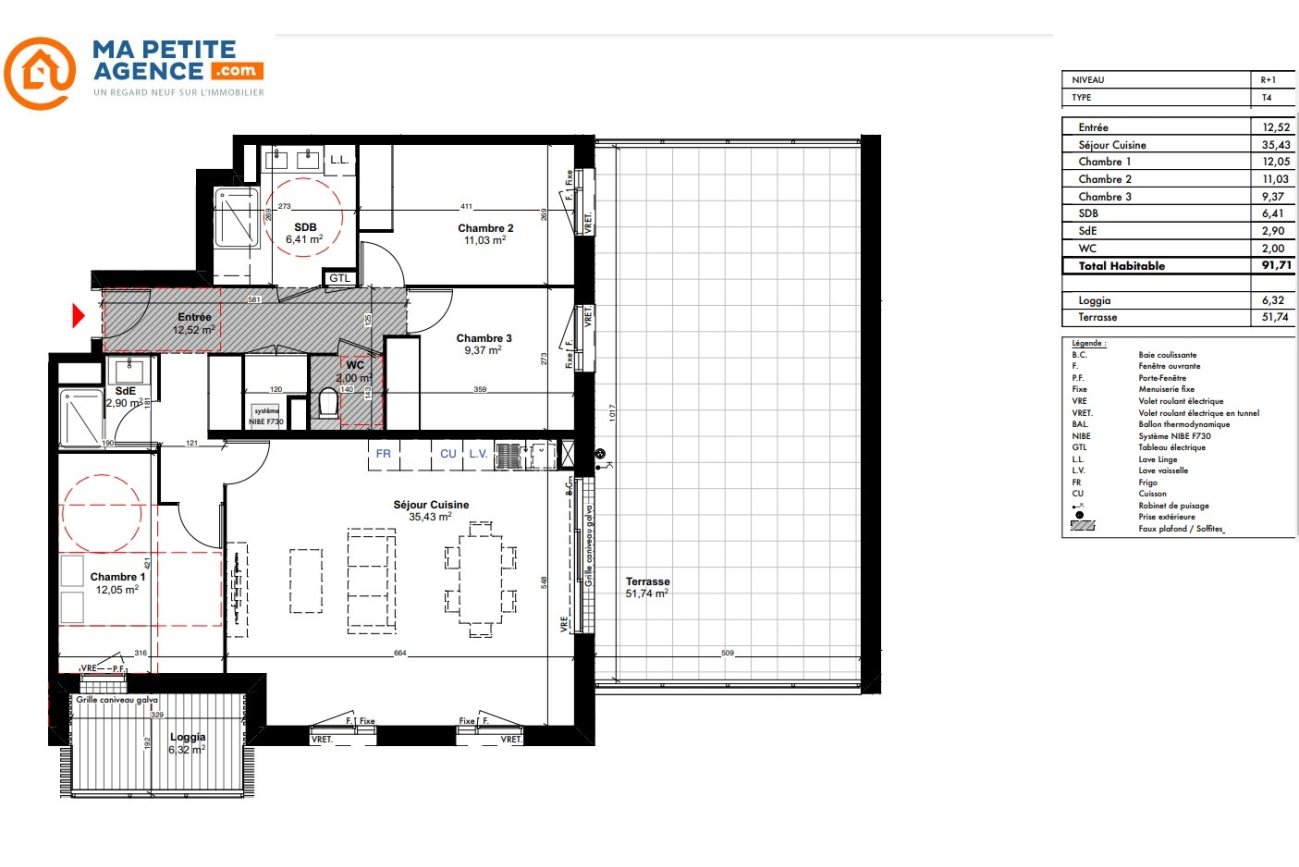 Appartement à vendre à Carcans 91 m² 375 000 € | Ma Petite Agence