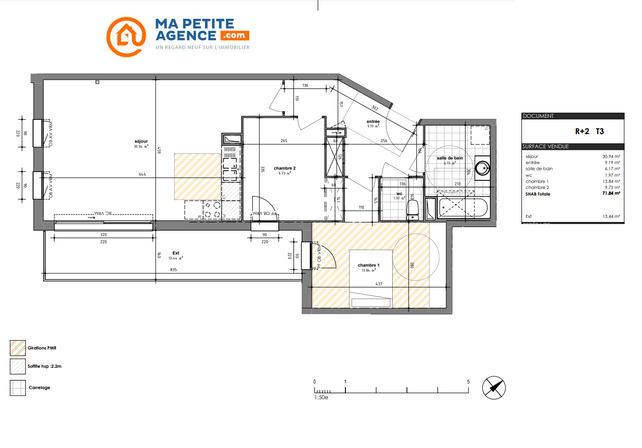 Appartement à vendre à Hem 72 m² 340 000 € | Ma Petite Agence