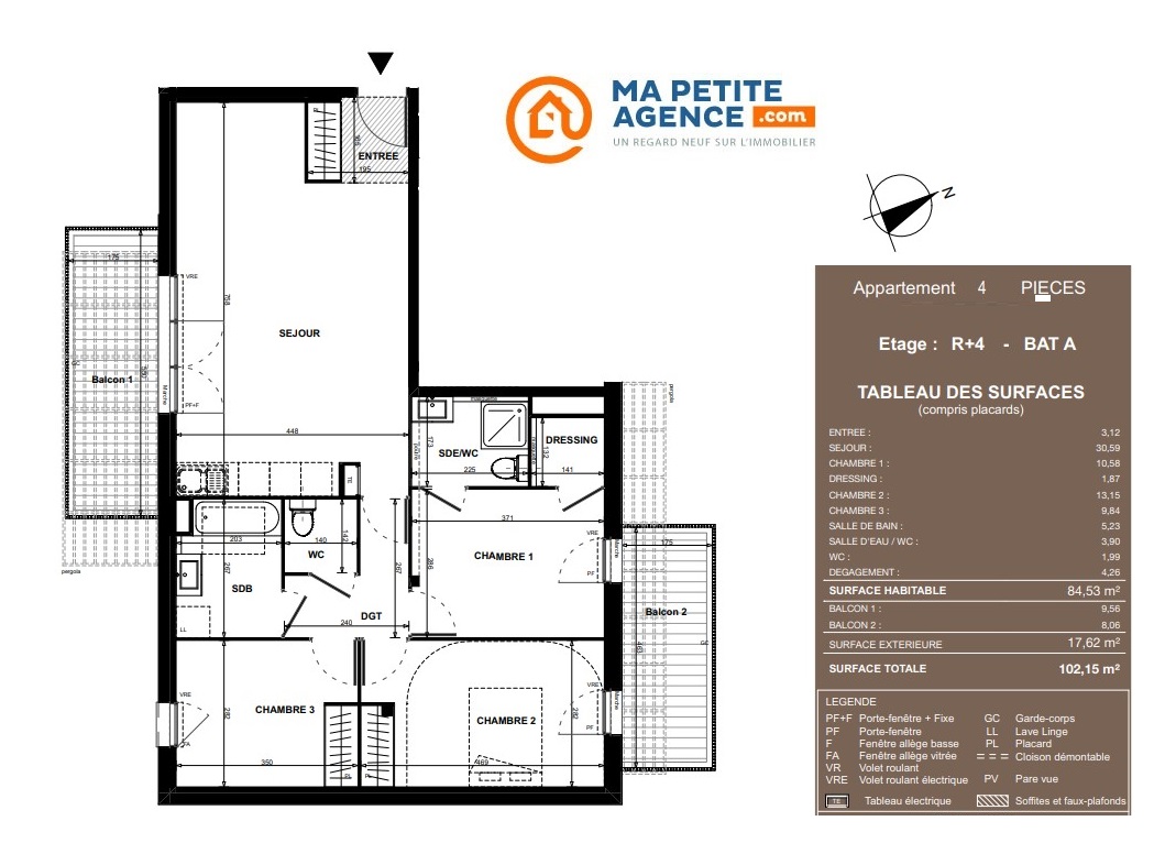 Appartement à vendre à Colomiers 85 m² 357 700 € | Ma Petite Agence