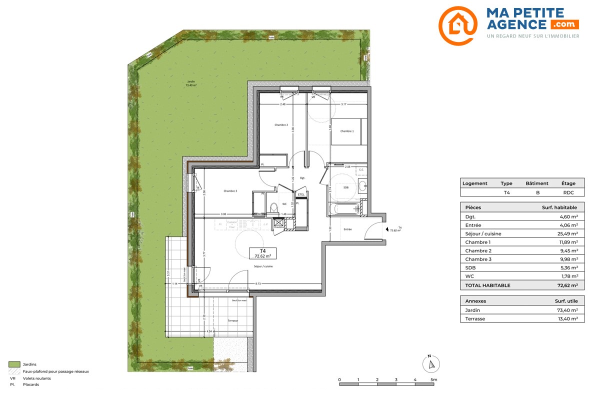 Appartement à vendre à Duingt 73 m² 501 900 &euro; | Ma Petite Agence