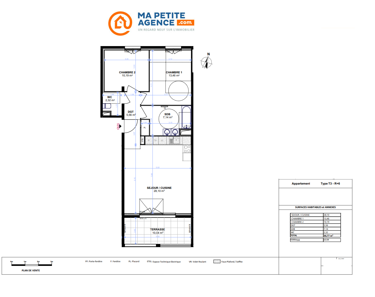 Appartement à vendre à Marseille 13 66 m² 261 320 € | Ma Petite Agence