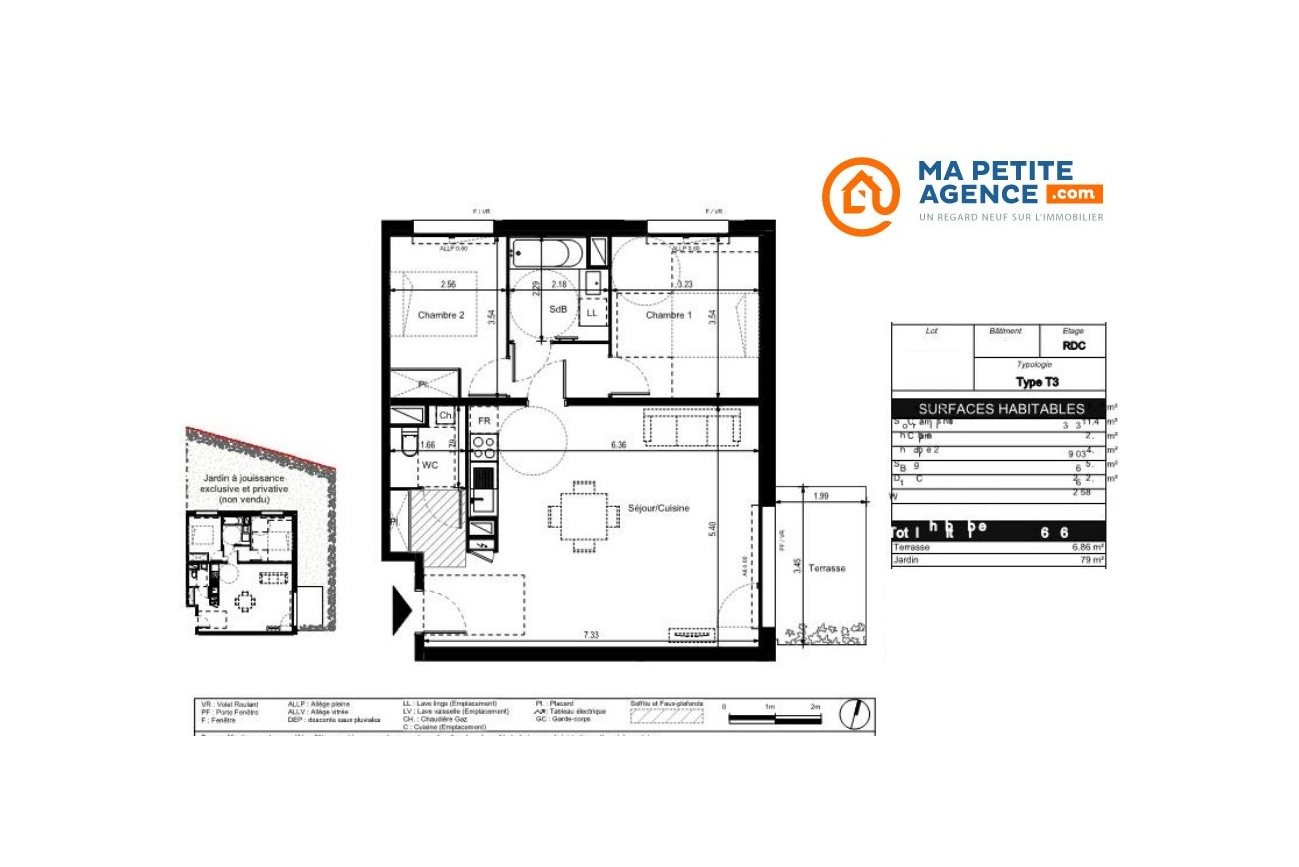 Appartement à vendre à TOULOUSE 67 m² 223 300 € | Ma Petite Agence