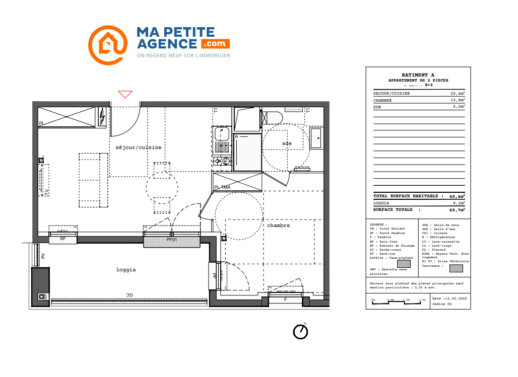 Appartement à vendre à Bruges 40 m² 199 000 &euro; | Ma Petite Agence