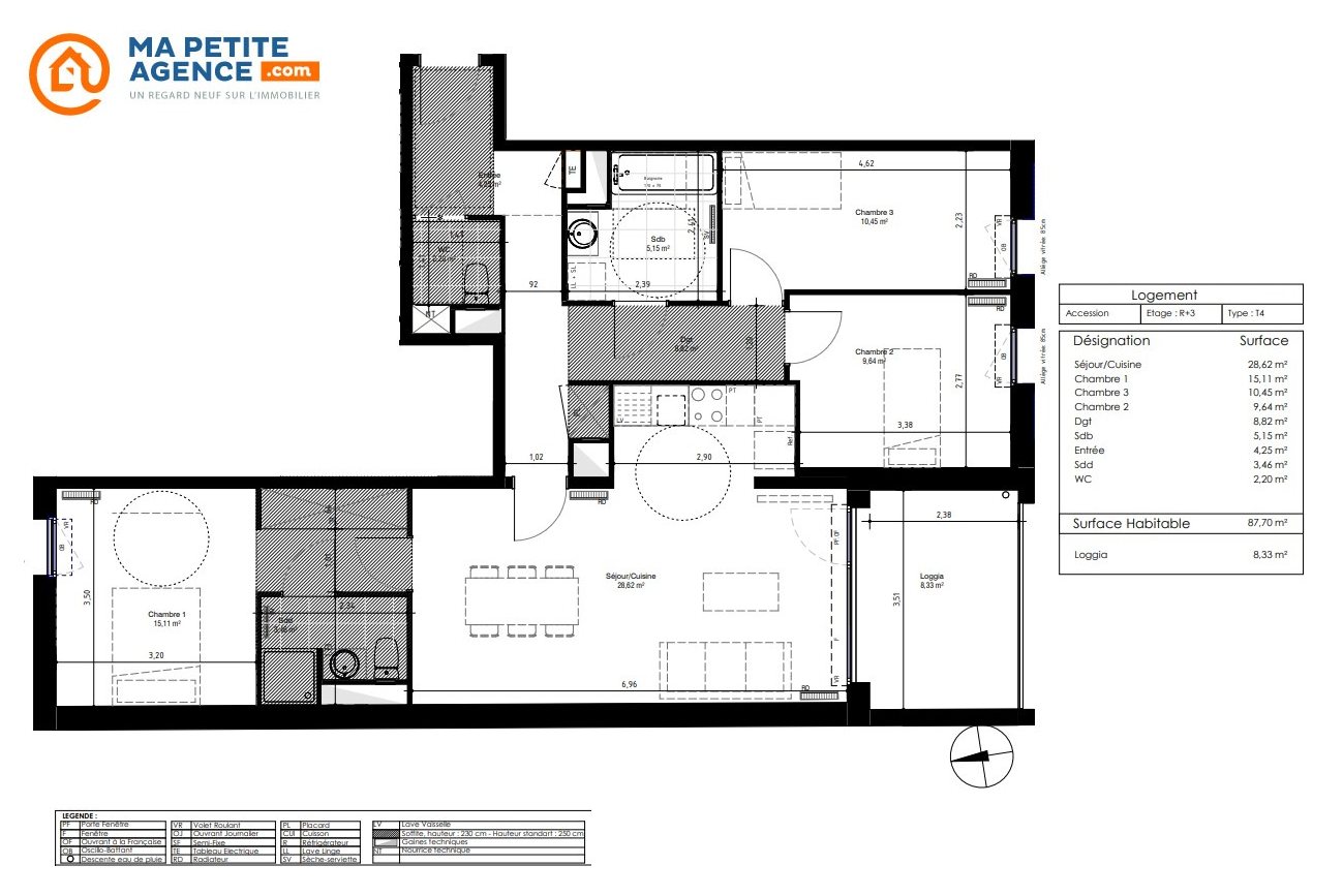 Appartement à vendre à Lambersart 87 m² 426 000 € | Ma Petite Agence