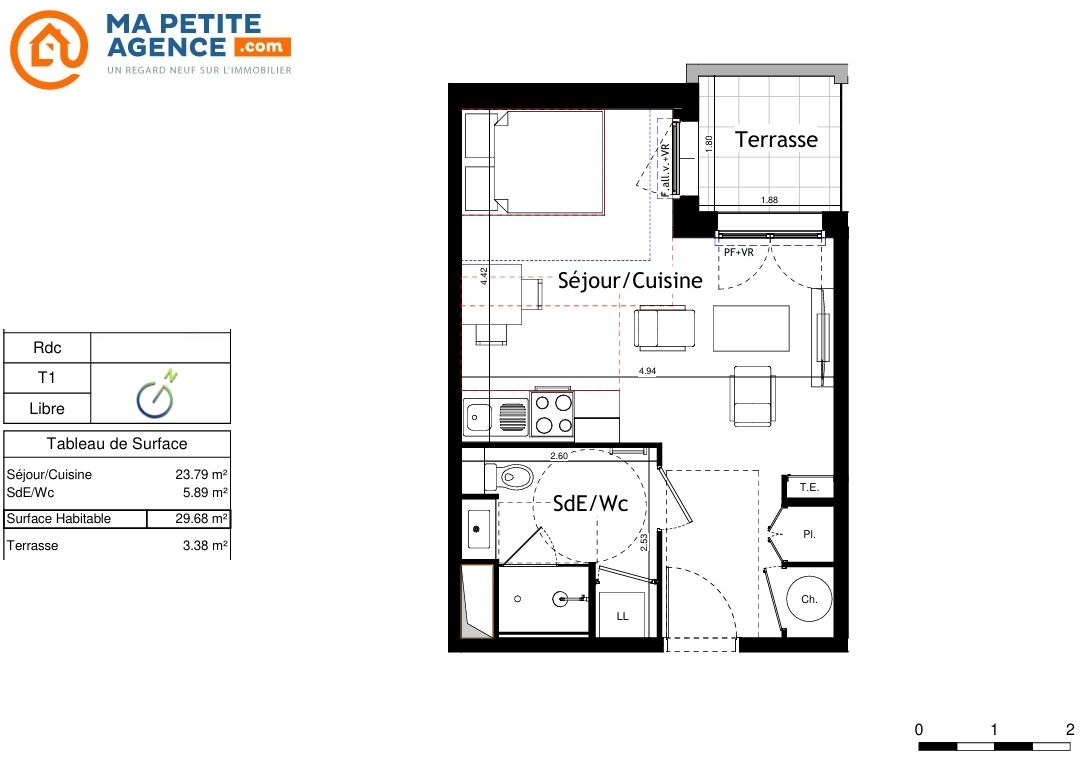 Appartement à vendre à PIGNAN 30 m² 144 000 € | Ma Petite Agence