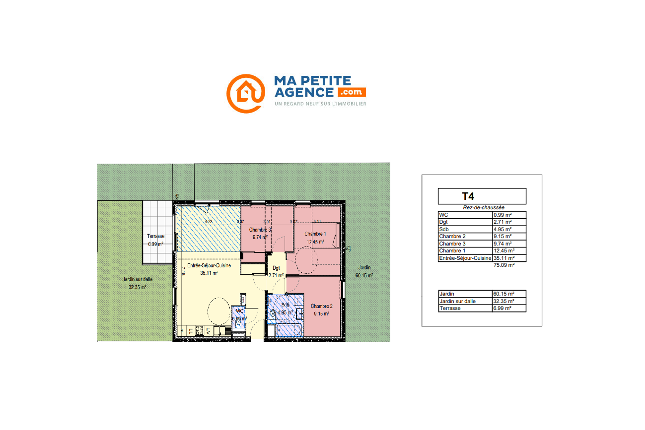 Appartement à vendre à Dijon 75 m² 299 000 € | Ma Petite Agence
