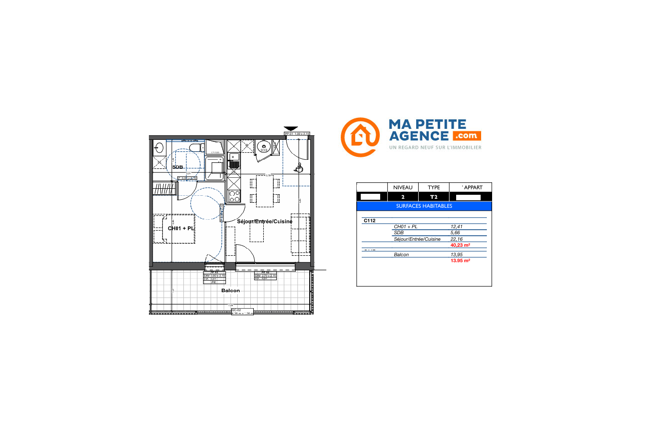 Appartement à vendre à Camblanes-et-Meynac 40 m² 211 700 € | Ma Petite Agence