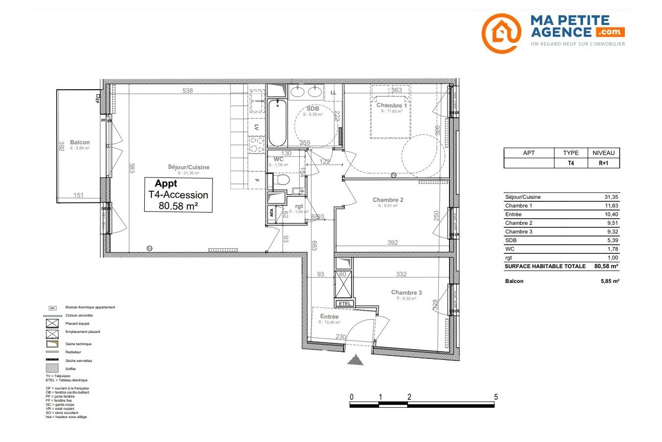Appartement à vendre à LILLE 80 m² 478 500 € | Ma Petite Agence