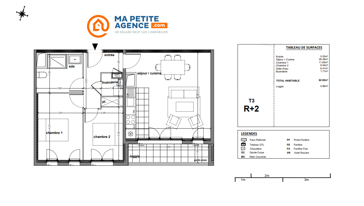 Appartement à vendre à Mérignac 63 m² 288 000 € | Ma Petite Agence