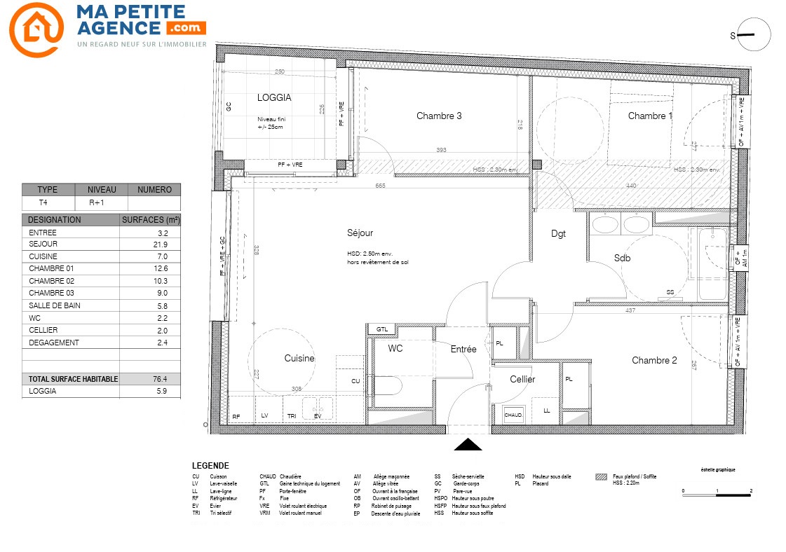 Appartement à vendre à Rochelle 77 m² 420 000 &euro; | Ma Petite Agence