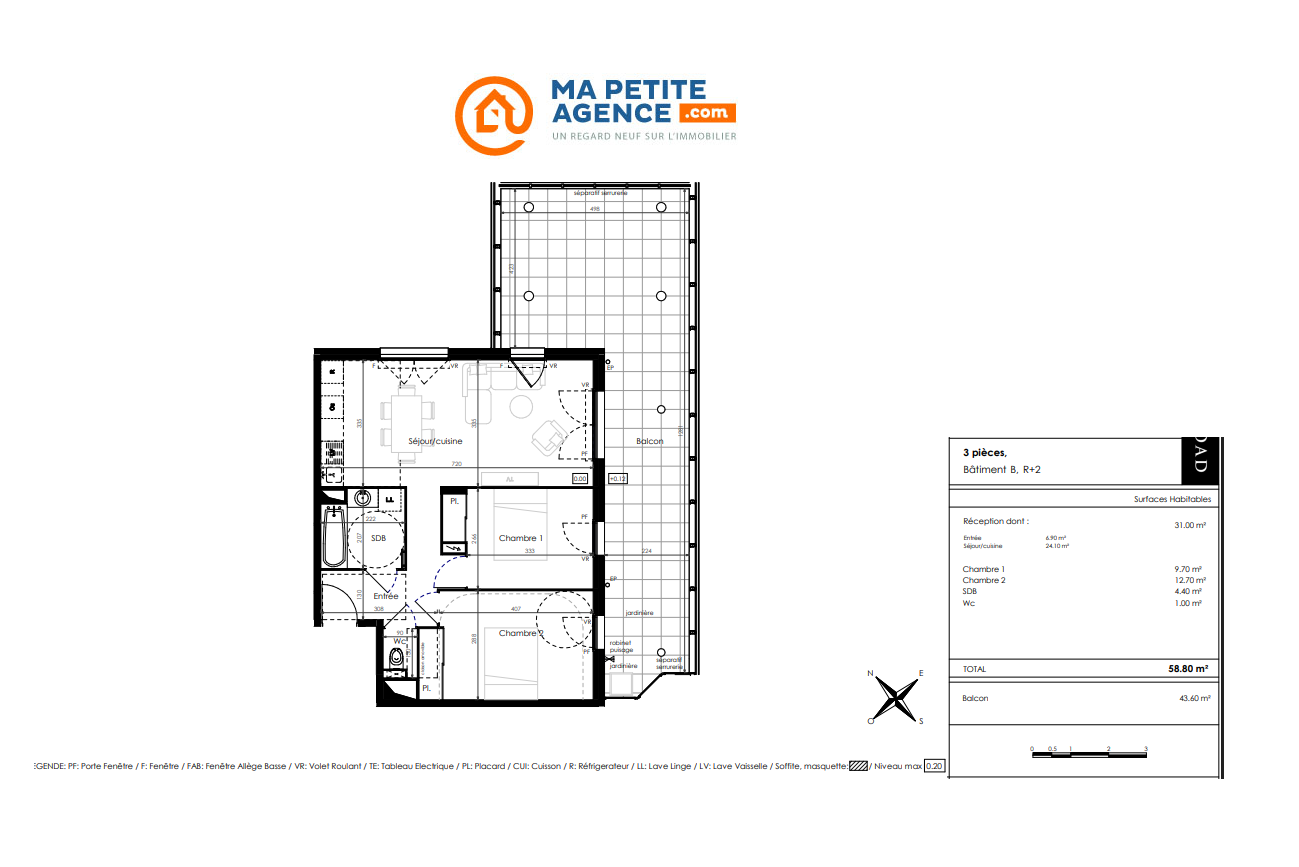 Appartement à vendre à SETE 58 m² 378 000 € | Ma Petite Agence