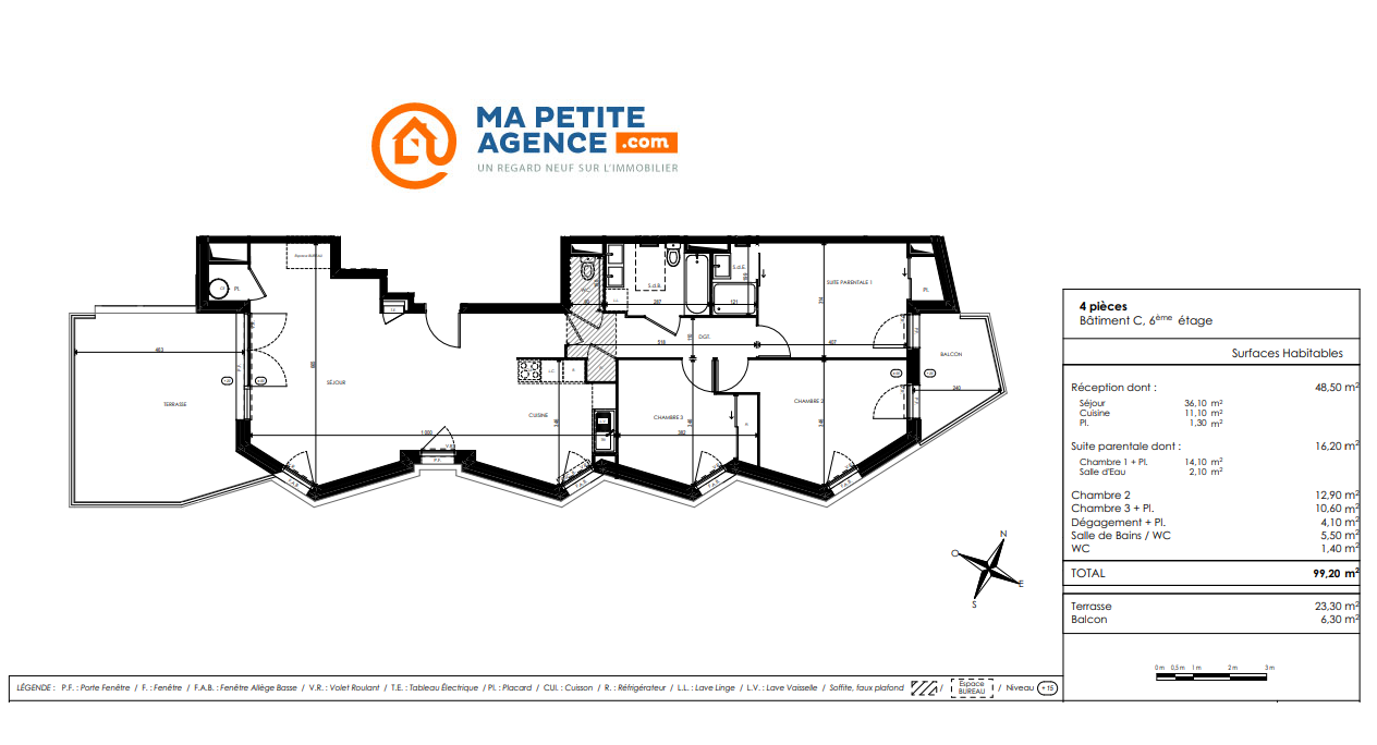 Appartement à vendre à TOULOUSE 99 m² 396 000 € | Ma Petite Agence
