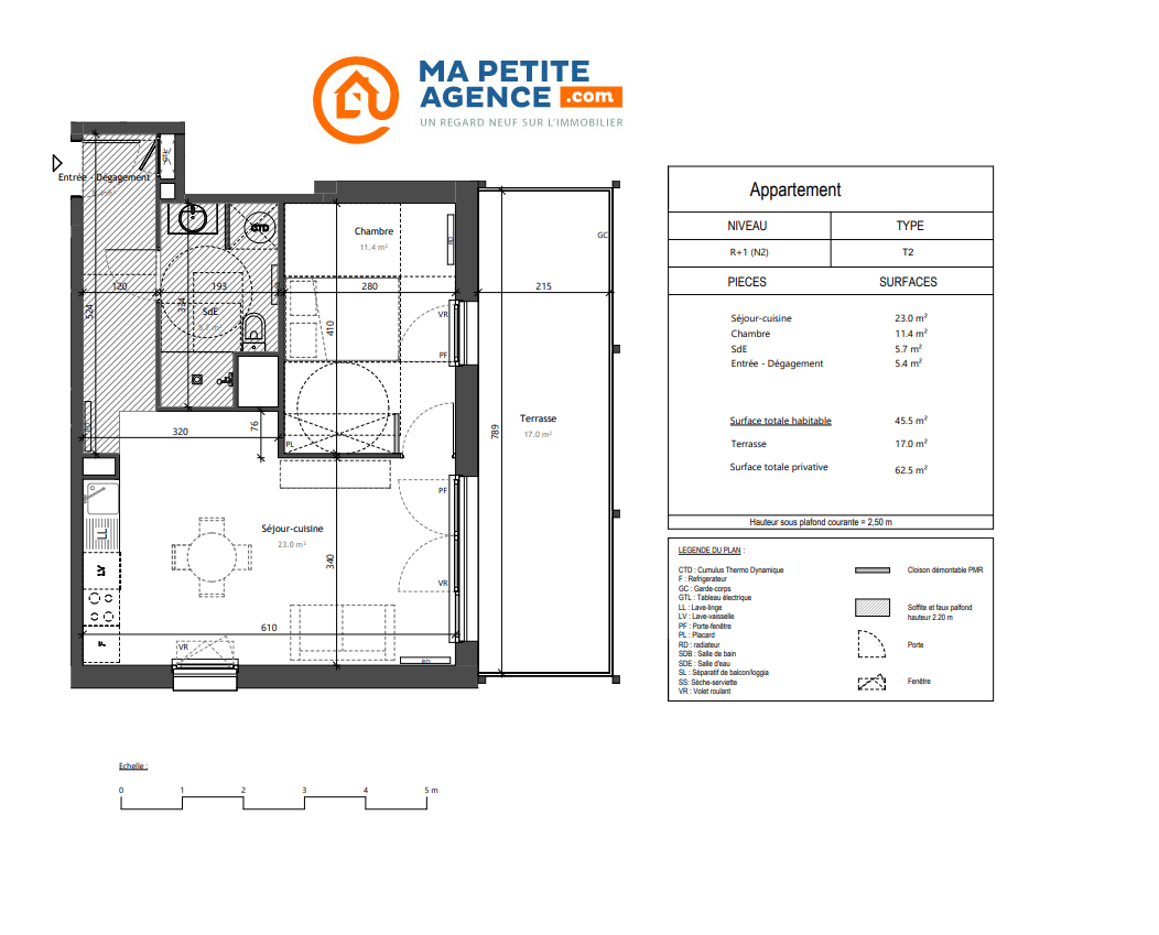 Appartement à vendre à Saint-Loubès 63 m² 165 000 &euro; | Ma Petite Agence