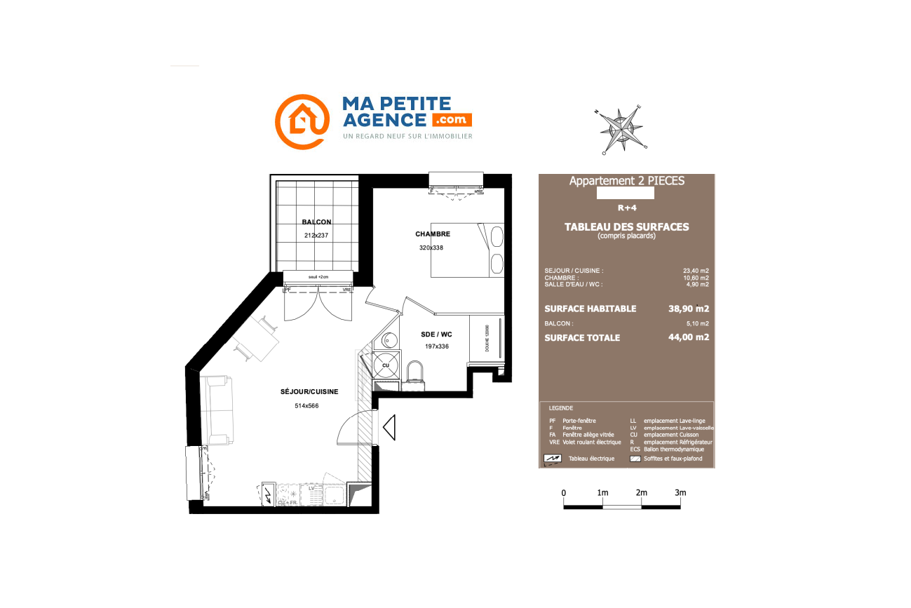 Appartement à vendre à Toulouse 40 m² 254 700 &euro; | Ma Petite Agence
