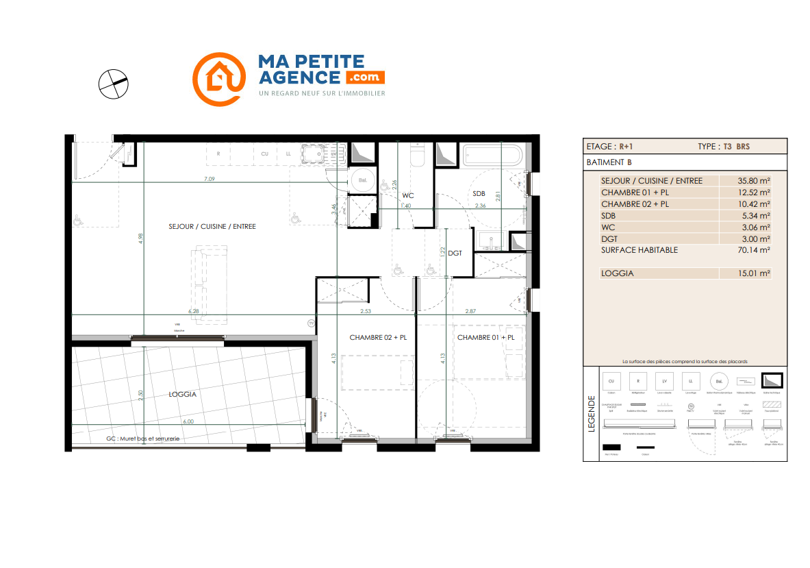 Appartement à vendre à Montpellier 70 m² 235 000 € | Ma Petite Agence