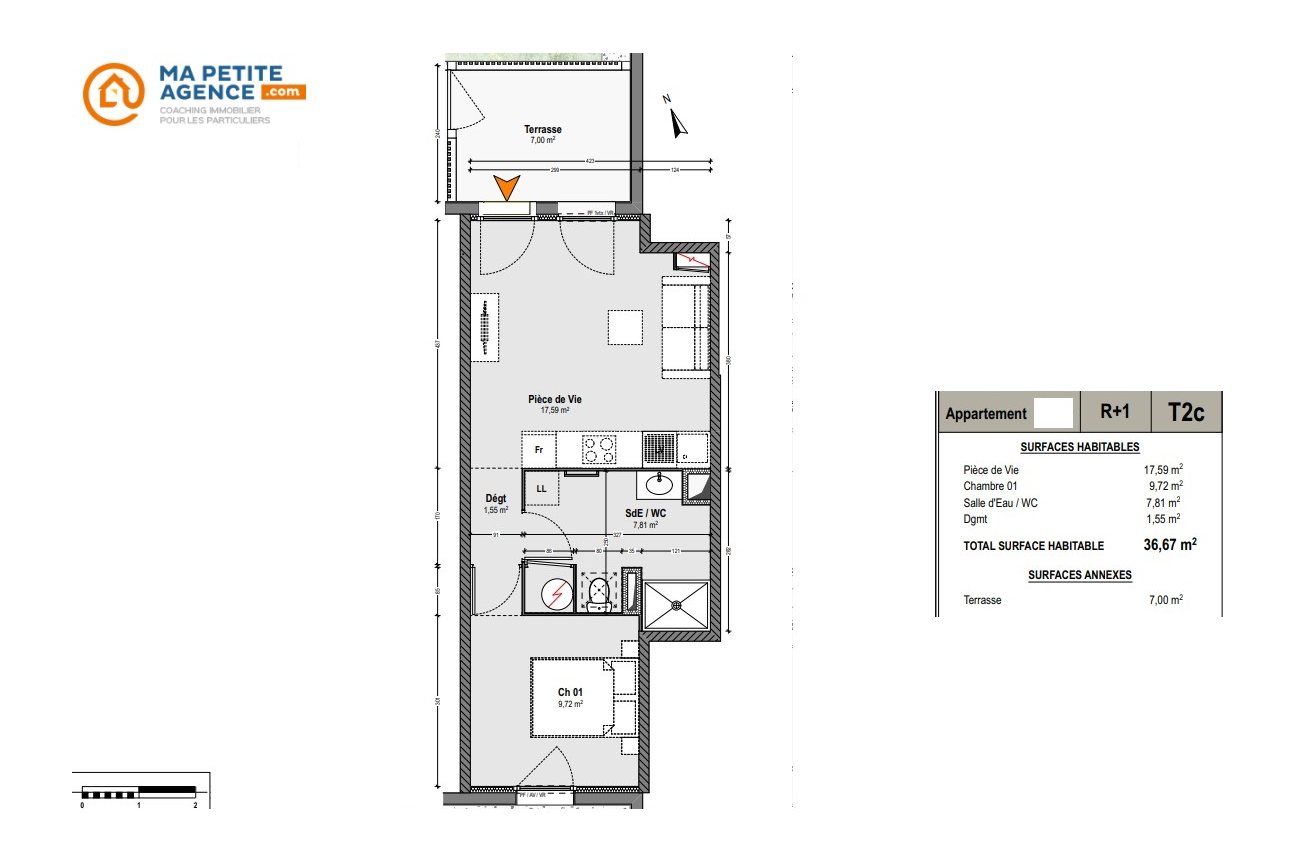 Appartement à vendre à Moliets-et-Maa 36 m² 175 000 € | Ma Petite Agence