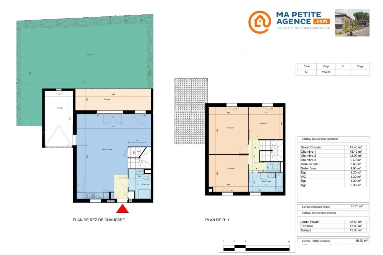 Villa à vendre à Salon-de-Provence 96 m² 434 000 &euro; | Ma Petite Agence
