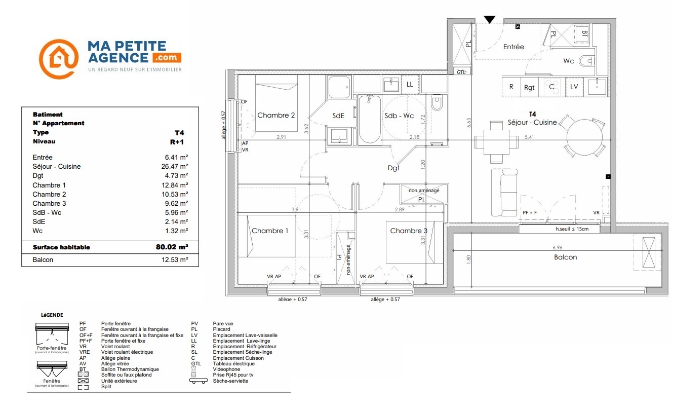 Appartement à vendre à Castelginest 80 m² 297 000 &euro; | Ma Petite Agence