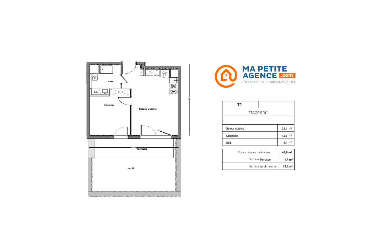 Appartement à vendre à Rochelle 41 m² 230 000 € | Ma Petite Agence