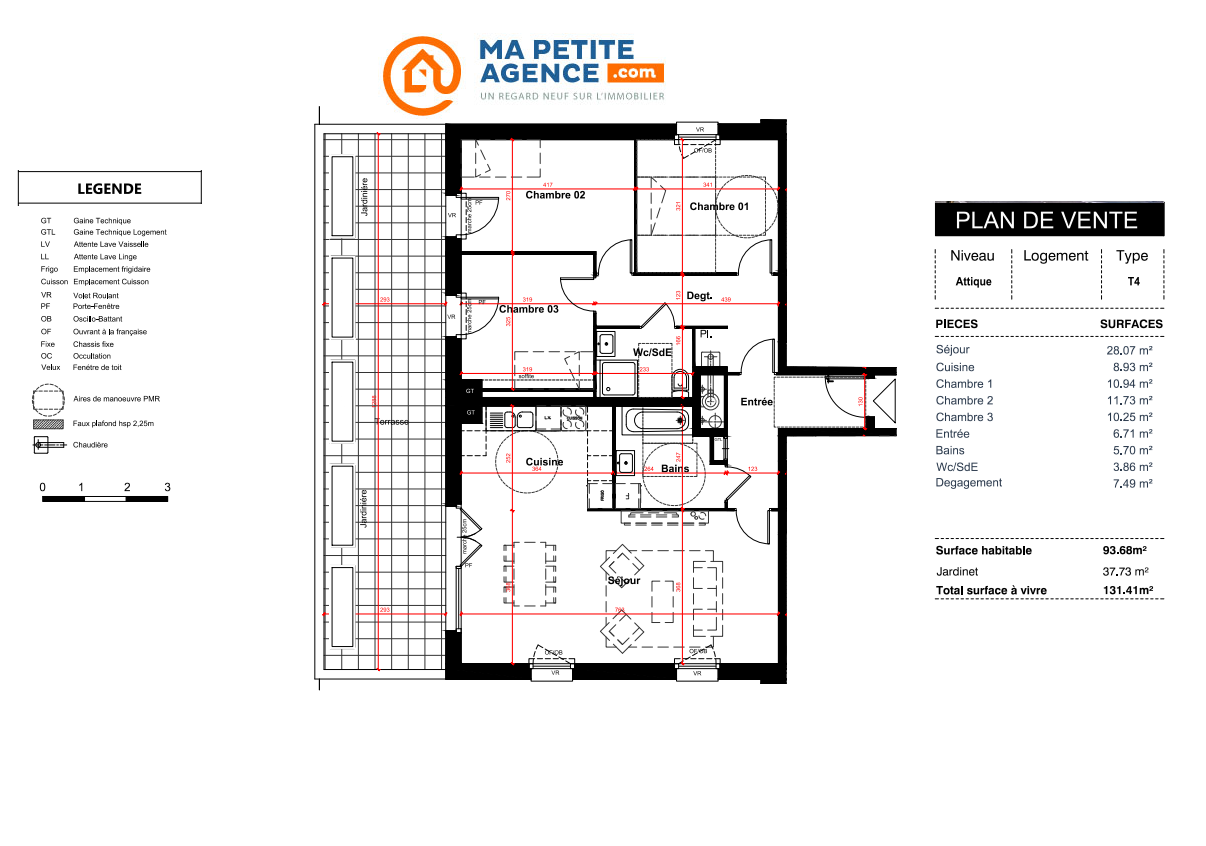 Appartement à vendre à Marquette-lez-Lille 94 m² 405 000 &euro; | Ma Petite Agence