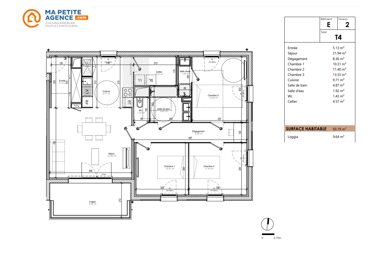 Appartement à vendre à Toulouse 93 m² 279 000 € | Ma Petite Agence