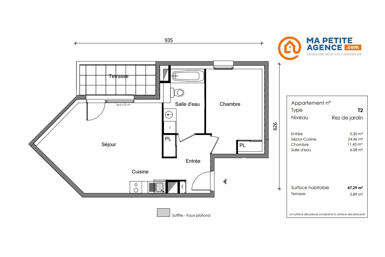 Appartement à vendre à Bonneville 47 m² 224 900 € | Ma Petite Agence