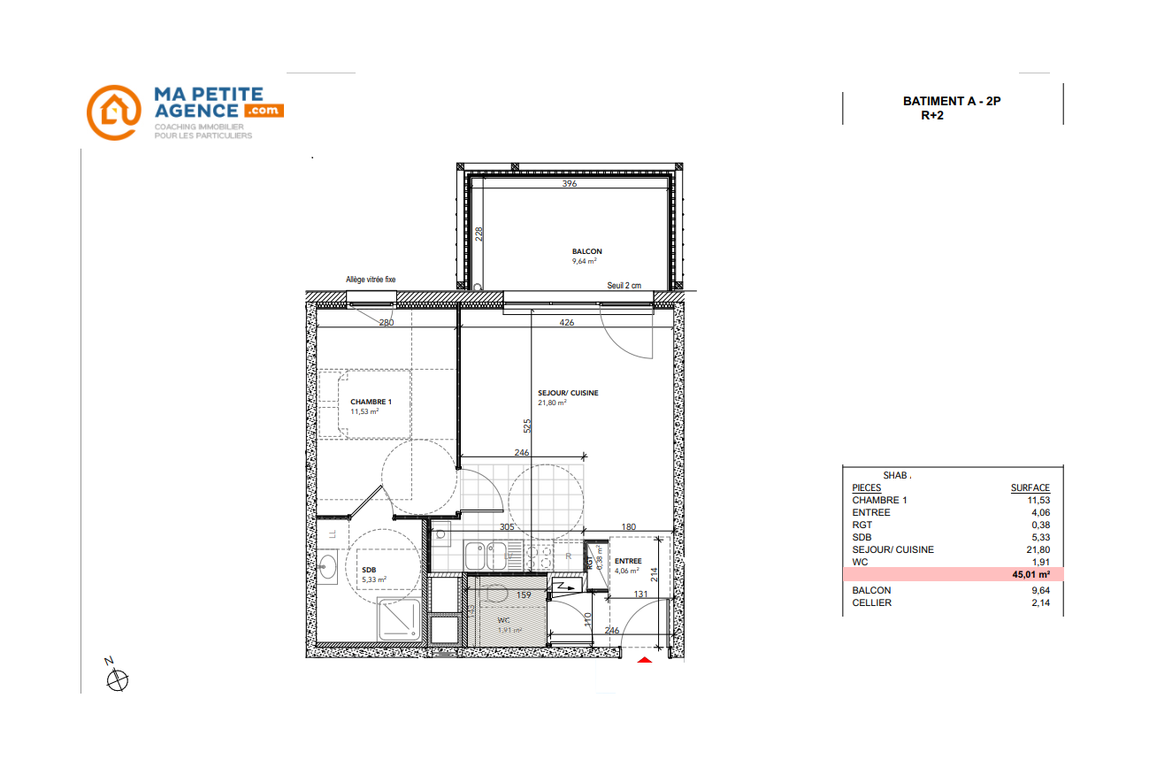 Appartement à vendre à BESANCON 45 m² 181 000 € | Ma Petite Agence