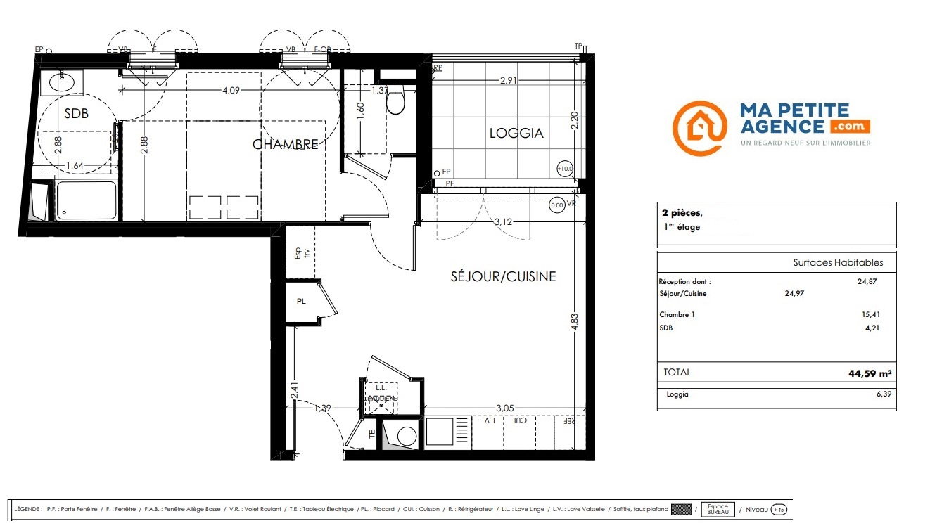 Appartement à vendre à AIX-EN-PROVENCE 45 m² 265 000 € | Ma Petite Agence