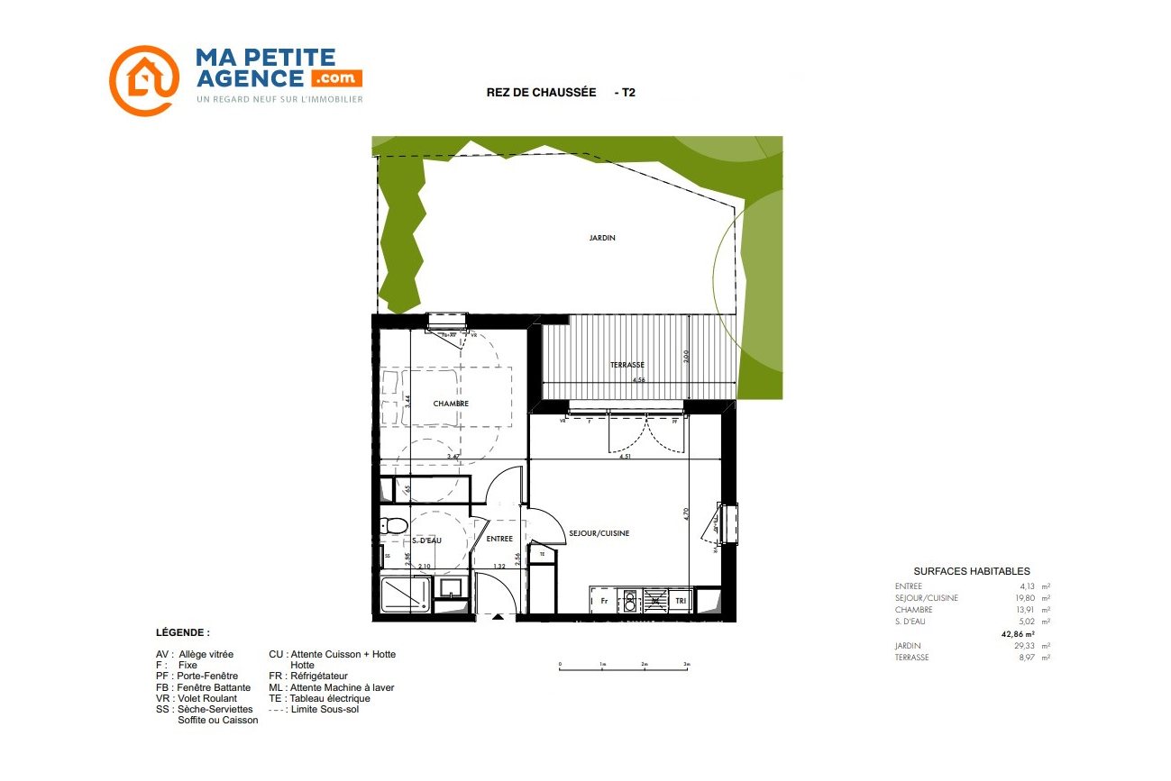 Appartement à vendre à Muret 43 m² 165 000 € | Ma Petite Agence