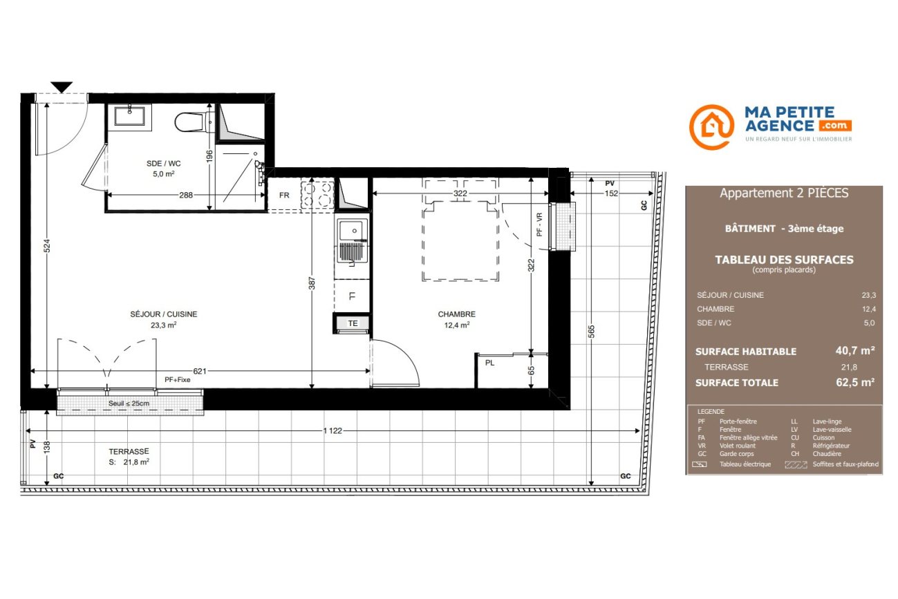 Appartement à vendre à Ambarès-et-Lagrave 41 m² 180 000 &euro; | Ma Petite Agence