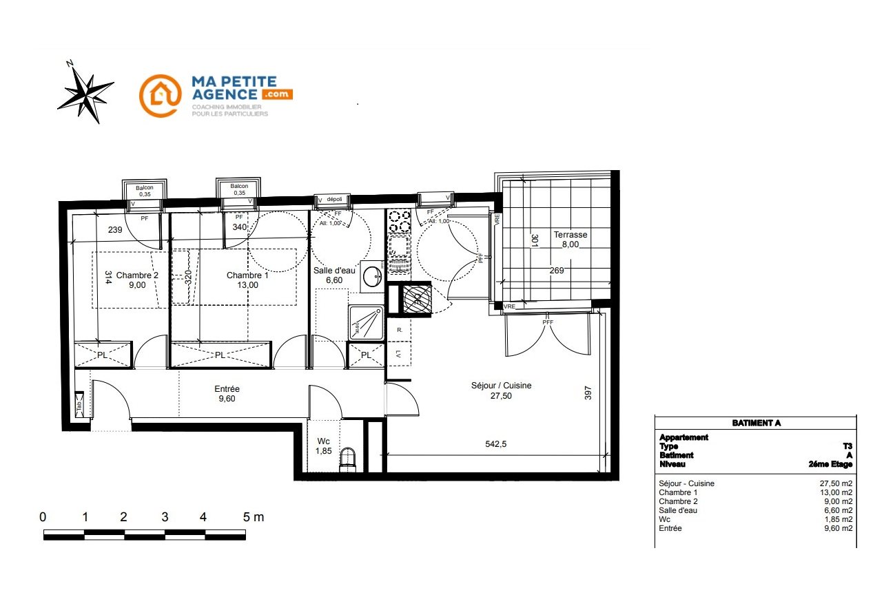Appartement à vendre à Vendargues 67 m² 304 900 € | Ma Petite Agence