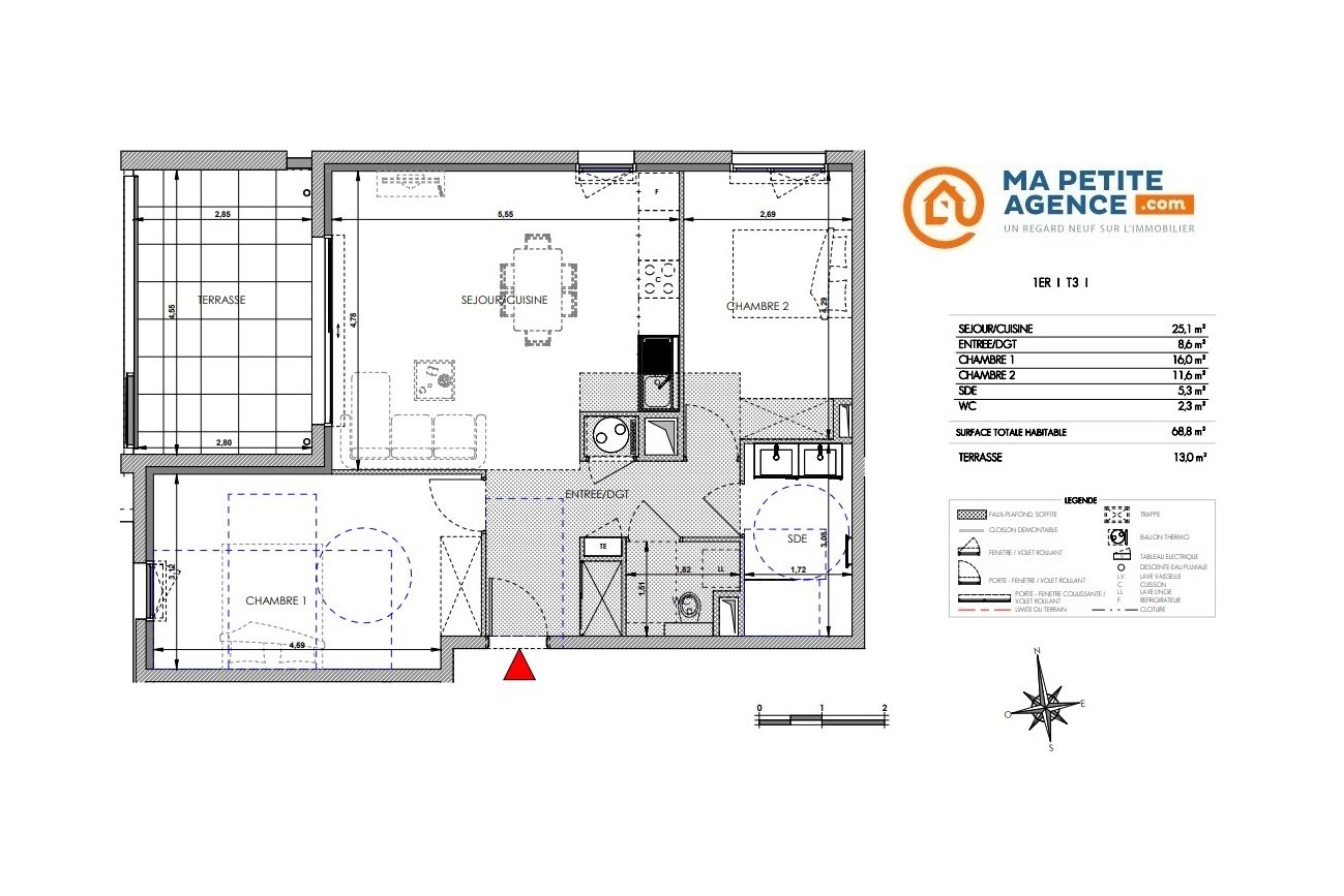 Appartement à vendre à Aix-en-Provence 69 m² 430 000 € | Ma Petite Agence