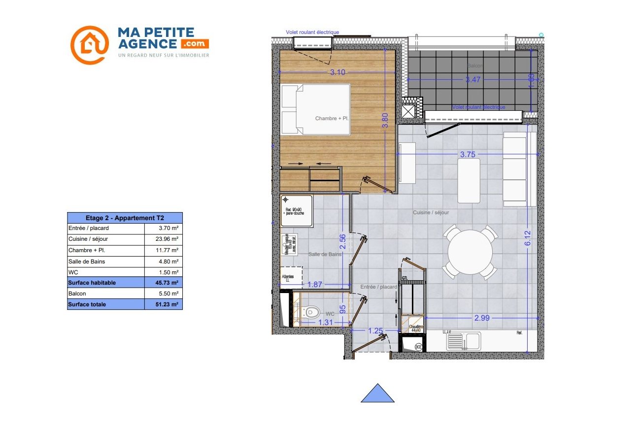 Appartement à vendre à Cluses 46 m² 199 000 € | Ma Petite Agence
