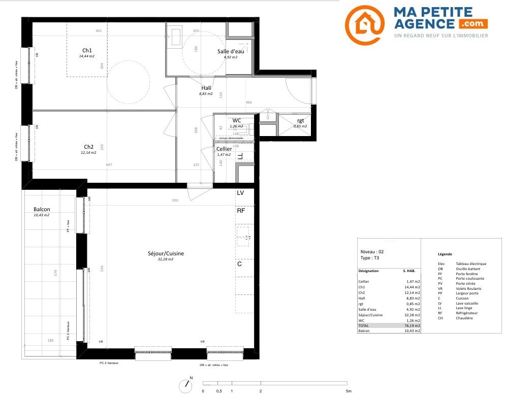 Appartement à vendre à Halluin 76 m² 255 000 &euro; | Ma Petite Agence