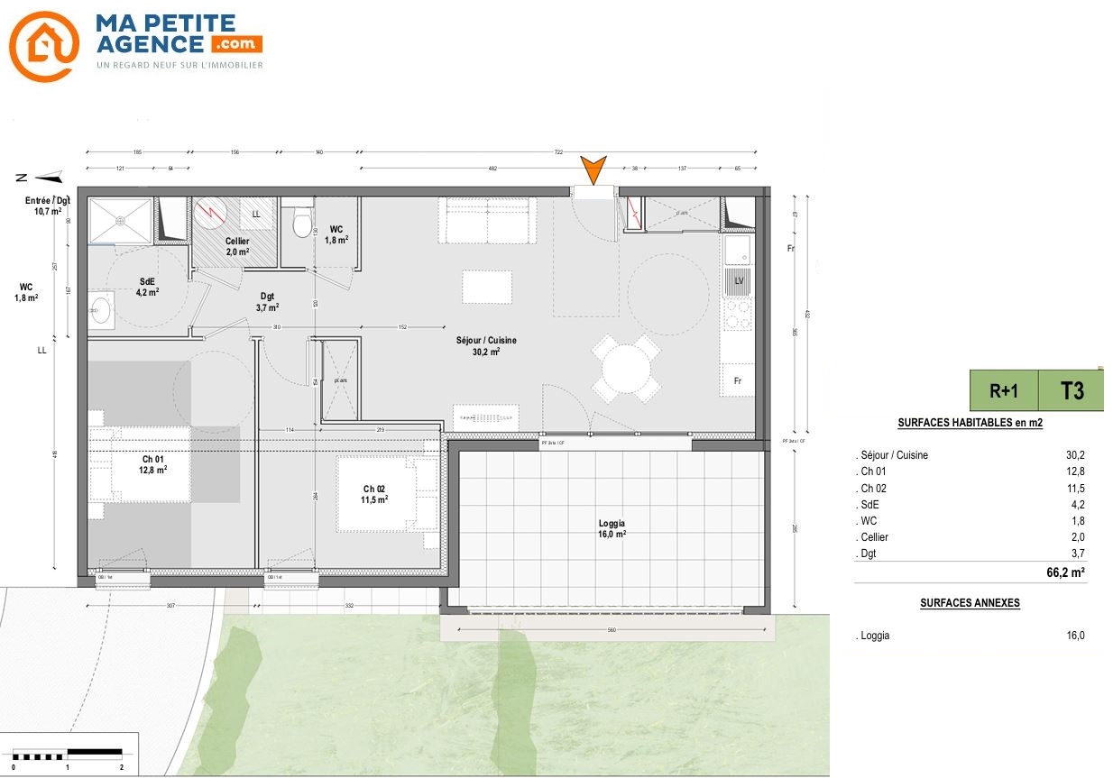 Appartement à vendre à CAPBRETON 66 m² 515 000 € | Ma Petite Agence