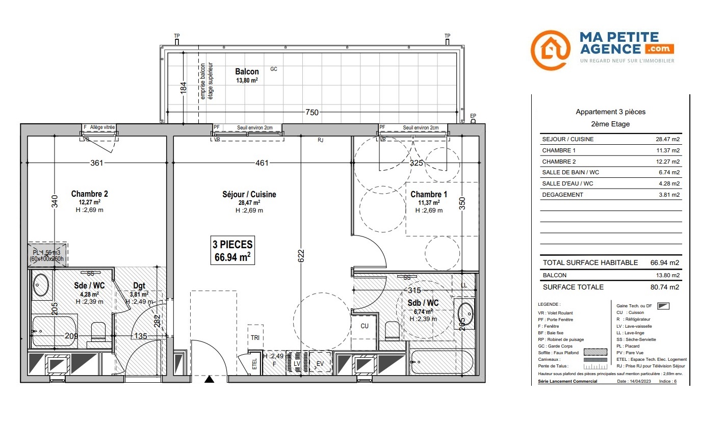 Appartement à vendre à Marseille 08 67 m² 479 000 € | Ma Petite Agence