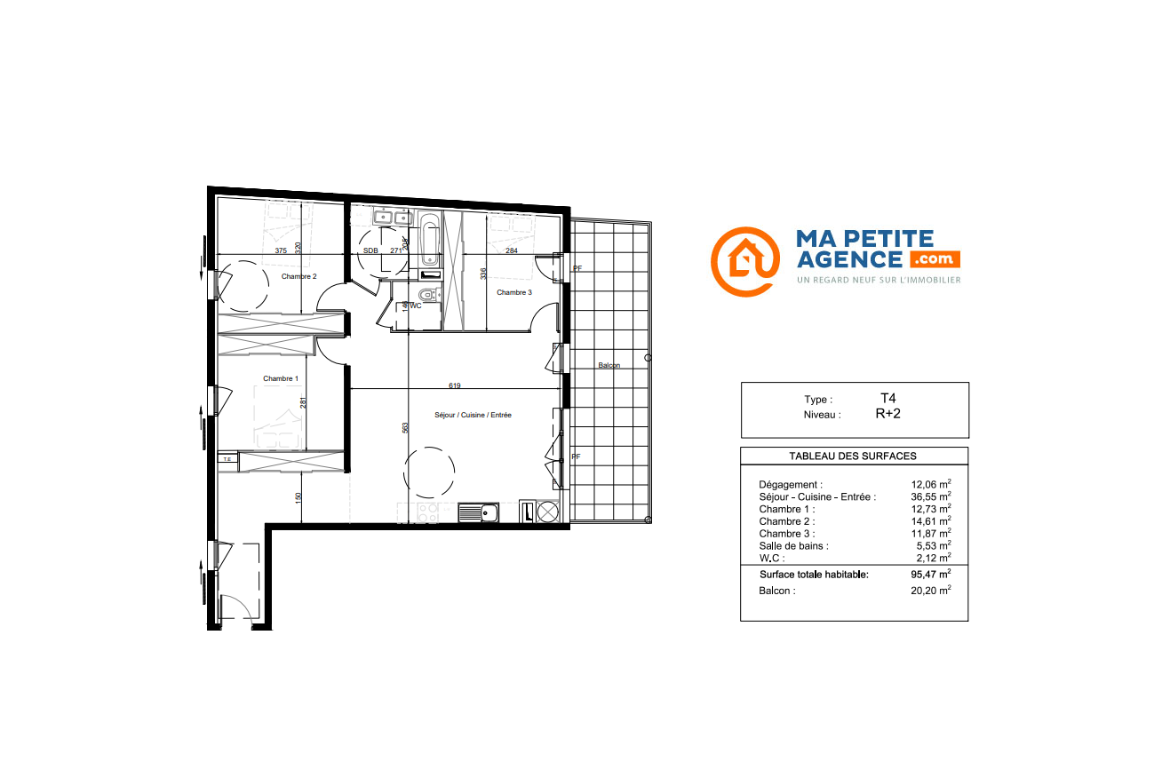 Appartement à vendre à Vendargues 95 m² 450 000 € | Ma Petite Agence