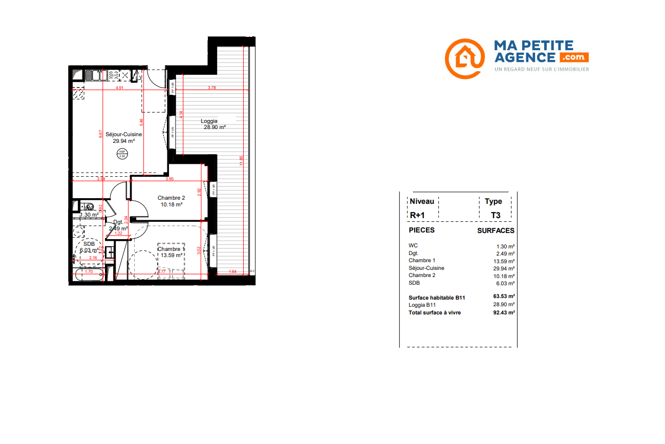 Appartement à vendre à Angers 63 m² 206 516 € | Ma Petite Agence