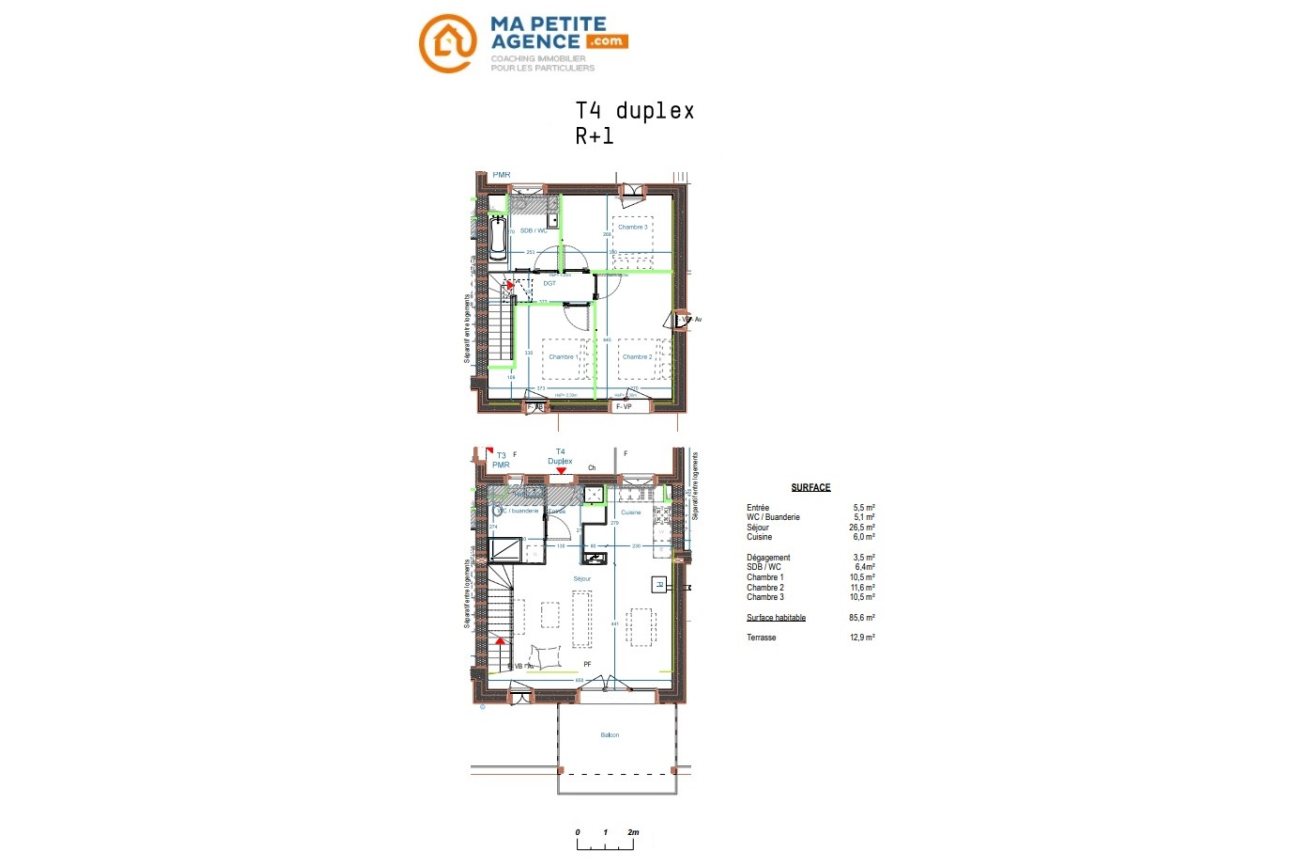 Appartement à vendre à Ambarès-et-Lagrave 86 m² 255 000 &euro; | Ma Petite Agence