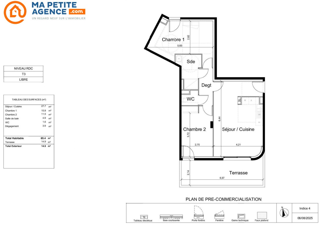 Appartement à vendre à Montpellier 65 m² 354 865 € | Ma Petite Agence