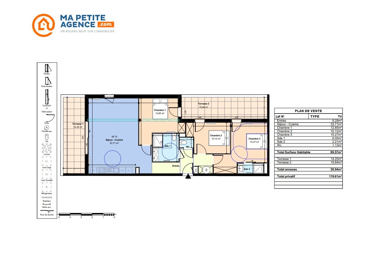Appartement à vendre à Lunel 90 m² 398 000 € | Ma Petite Agence