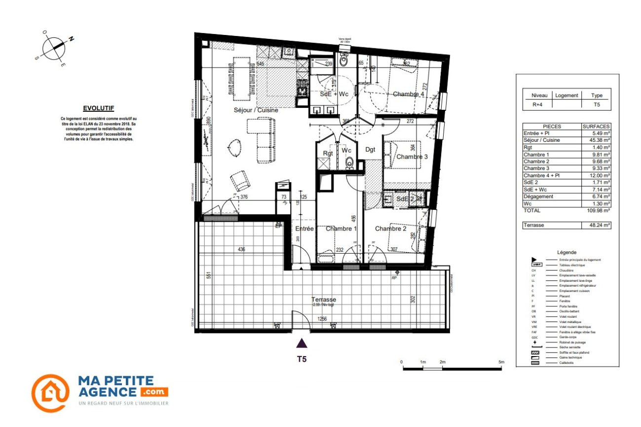 Appartement à vendre à Rochelle 109 m² 683 000 € | Ma Petite Agence