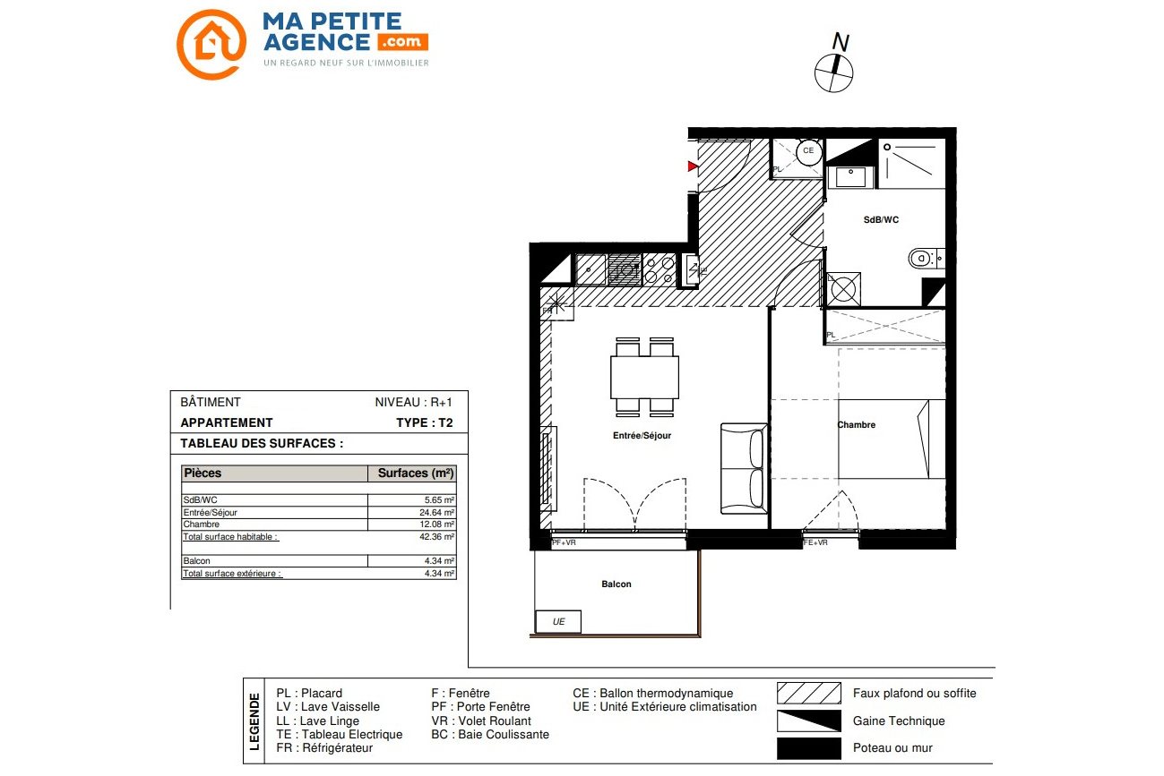 Appartement à vendre à Labarthe-sur-Lèze 42 m² 199 900 € | Ma Petite Agence