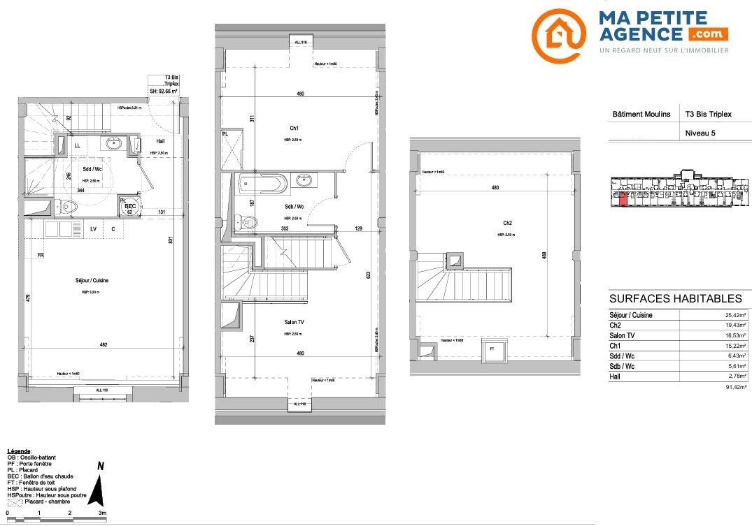 Appartement à vendre à Marquette-lez-Lille 91 m² 322 900 € | Ma Petite Agence