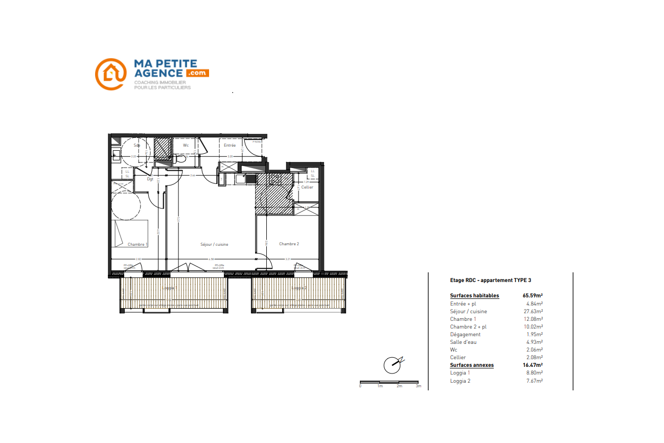 Appartement à vendre à Angers 65 m² 304 500 € | Ma Petite Agence