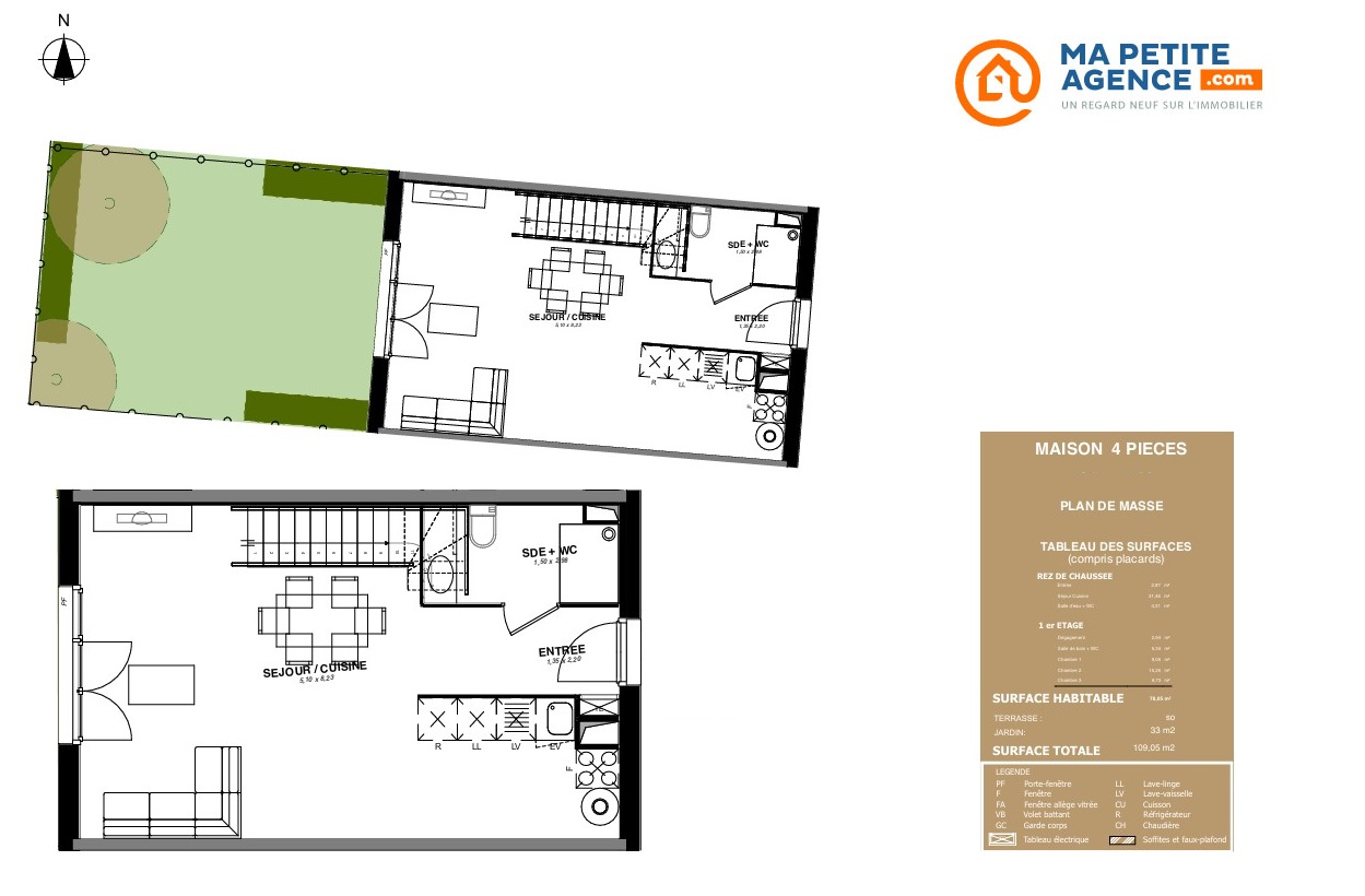 Maison à vendre à Carbon-Blanc 76 m² 267 500 &euro; | Ma Petite Agence
