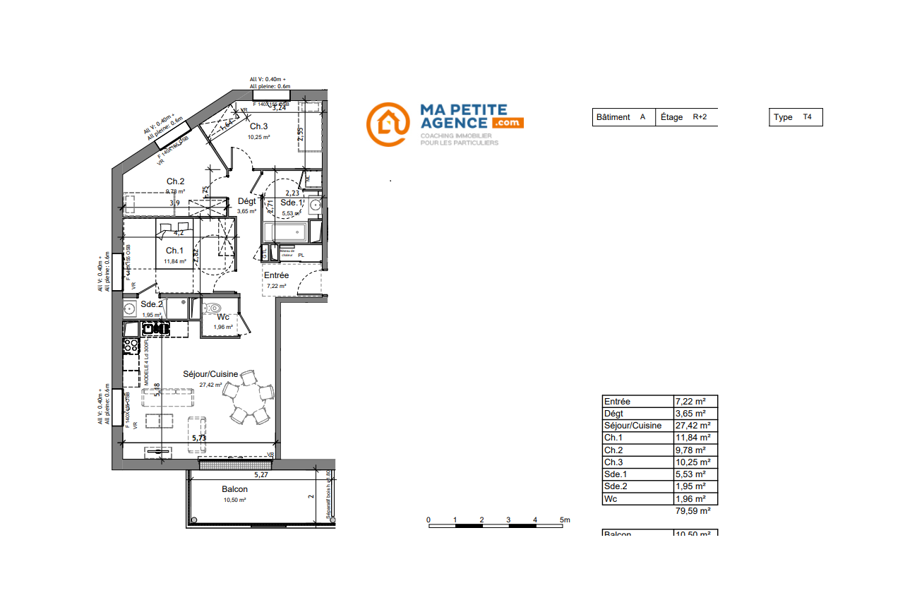Appartement à vendre à Angers 79 m² 216 000 € | Ma Petite Agence
