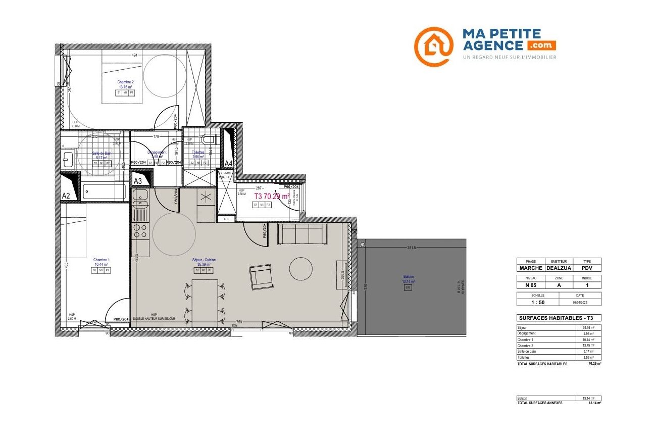 Appartement à vendre à Tourcoing 70 m² 235 700 € | Ma Petite Agence