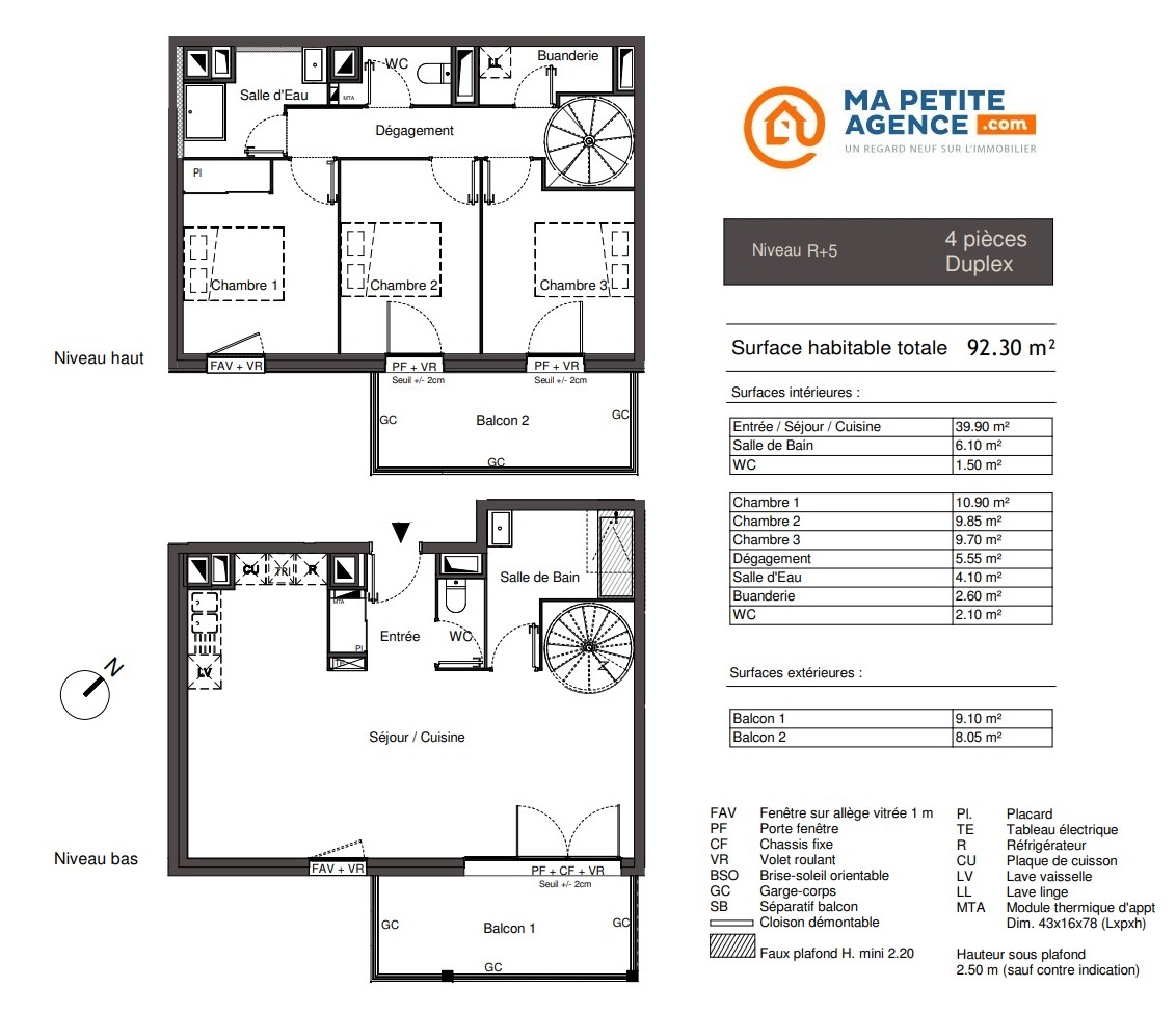 Appartement à vendre à Chambéry 91 m² 341 000 € | Ma Petite Agence